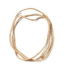 Cowboy lasso isolated on white background