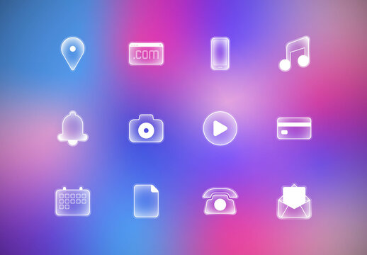 Conjunto de iconos web de negocios modernos