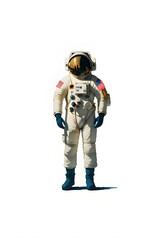 Naklejka premium Illustration of astronaut on white background
