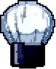 foundation cosmetic brush game pixel art retro vector. bit foundation cosmetic brush. old vintage illustration