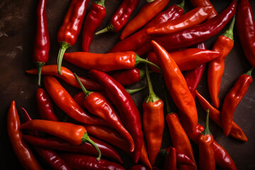 Hot red chili or chilli pepper
