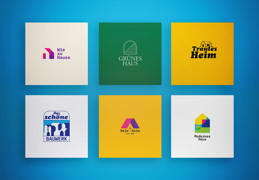 Immobilien-Logo-Set