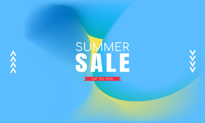 Summer Sale Abstract Banner liquid gradient Background. Fluid colour mix. vivid color blend. Modern Design Template For Your ad Banner, Poster, Cover, Web page, Brochure, and flyer. Vector