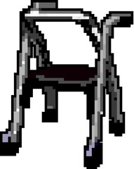 Fototapeta premium accident crutch medical game pixel art retro vector. bit accident crutch medical. old vintage illustration