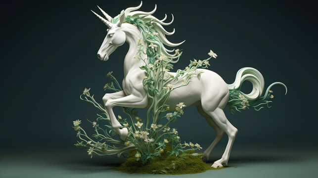 3d render illustration of a unicorn © Absent Satu