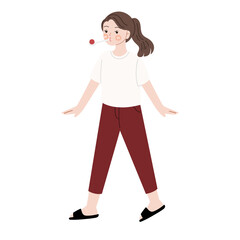 Indonesia Independence day cartoon character