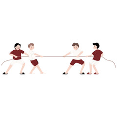 Indonesia Independence day cartoon character