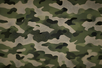 Fototapeta premium Beautiful texture of military camouflage. Generative AI