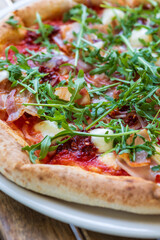 freshly baked tasty pizza