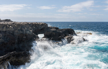 Wild coast of the island of El Hierro, Canary.