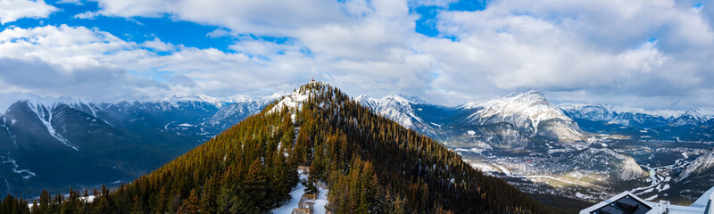 Scenic mountain views from the Banff National Park  Gondola Alberta Canada © BGSmith