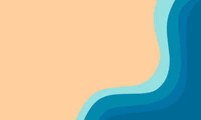 Summer background with pleasant beach and water. background for summer collection