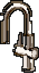 sink faucet water game pixel art retro vector. bit sink faucet water. old vintage illustration