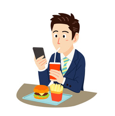 サラリーマンの昼食