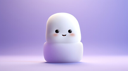 3D cute creatures marshmallow