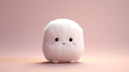 3D cute creatures marshmallow