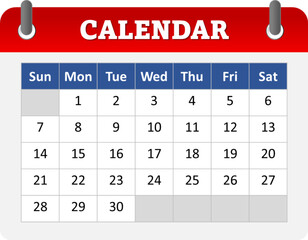 Mock up calendar icon