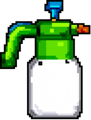 Fototapeta premium equipment garden sprayer game pixel art retro vector. bit equipment garden sprayer. old vintage illustration