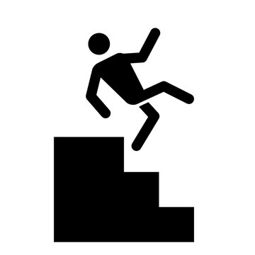 falling down caution Icon