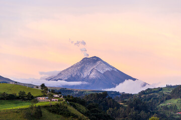 Cotopaxi (Spanish pronunciation: [kotoˈpaksi]) is an active stratovolcano in the Andes Mountains, located in Latacunga city of Cotopaxi Province, about 50 km (31 mi) south of Quito, and 31 km (19 mi) 