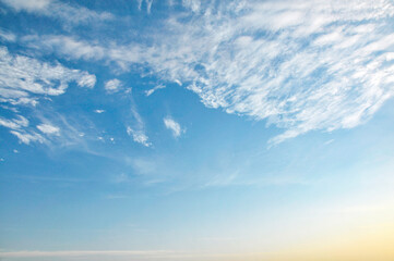 blue sky with white clouds