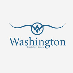 W initial logo design premium vector