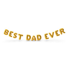 Best Dad Ever- Happy Father's Day banner and gift card