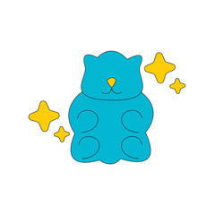 doll of back to school hand drawn illustration