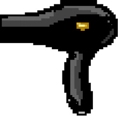 Obraz premium beauty hair dryer game pixel art retro vector. bit beauty hair dryer. old vintage illustration