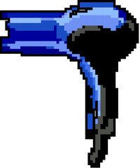 dry hair dryer game pixel art retro vector. bit dry hair dryer. old vintage illustration