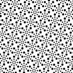 Fototapeta na wymiar Black and white dots.Flower dots.Nirmana Dwi Matra