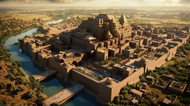Ancient Mesopotamia, Mesopotamian civilizations formed on the banks of the Tigris and Euphrates rivers in what is today Iraq and Kuwait, Generative AI