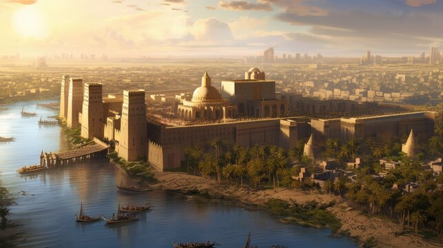 Ancient Mesopotamia, Mesopotamian civilizations formed on the banks of the Tigris and Euphrates rivers in what is today Iraq and Kuwait, Generative AI