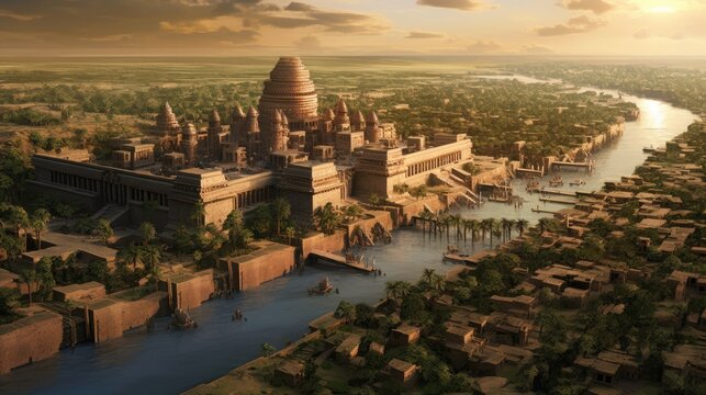 Ancient Mesopotamia, Mesopotamian civilizations formed on the banks of the Tigris and Euphrates rivers in what is today Iraq and Kuwait, Generative AI