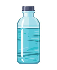Freshness in a bottle Purified water symbol