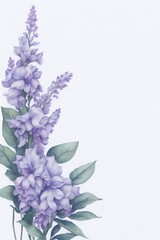 Obraz premium Generative AI, Beautiful Flowers,Dahlias and lilac Flowers,flora design on white background