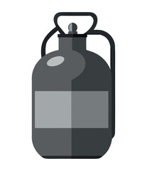 Steel cylinder stores explosive gas for industry