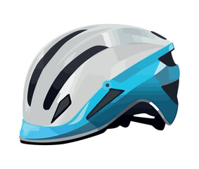 protective sports helmet on white backdrop