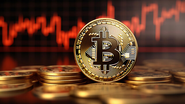 BItcoin with a graph background