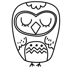 Owl Cartoon Icon