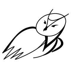 Owl Cartoon Sketch