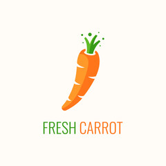 Creative Carrot Logo Design Template
