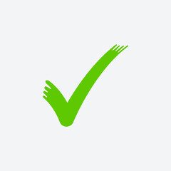 Tick or check mark icon symbol