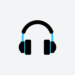 Headphones icon vector illustration. Headphones symbol.