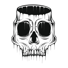 Skull Head Vector Illustration