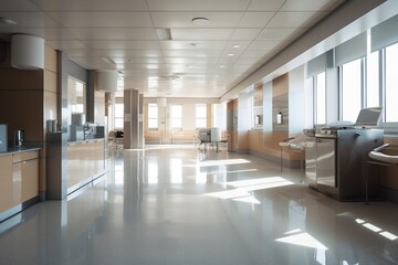Obraz premium Medical Facilities Illustration Created with Generative AI