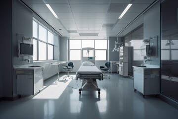 Medical Facilities Illustration Created with Generative AI