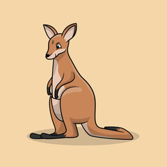 Fototapeta premium kangaroo illustration
