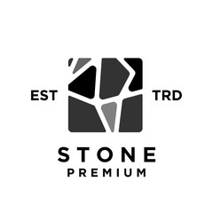 Stone logo icon design illustration template
