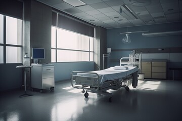 Medical Facilities Illustration Created with Generative AI